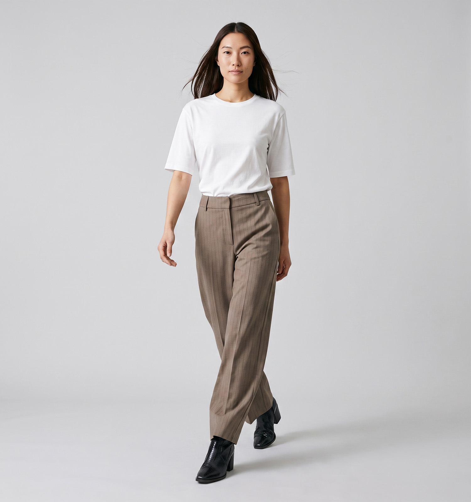 Vero Moda Norasia Pantalon classique en Beige foncé