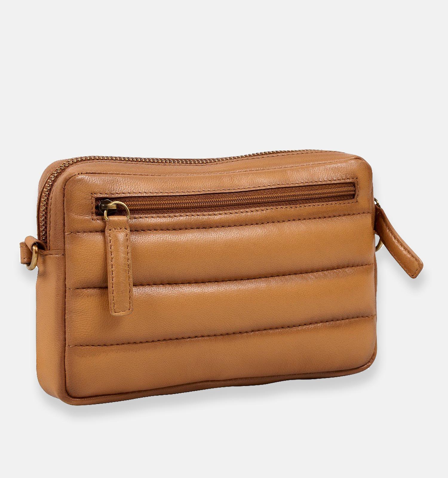 Leren Crossbody Tas met Ritssluiting | Coccinelle | Schoudertassen