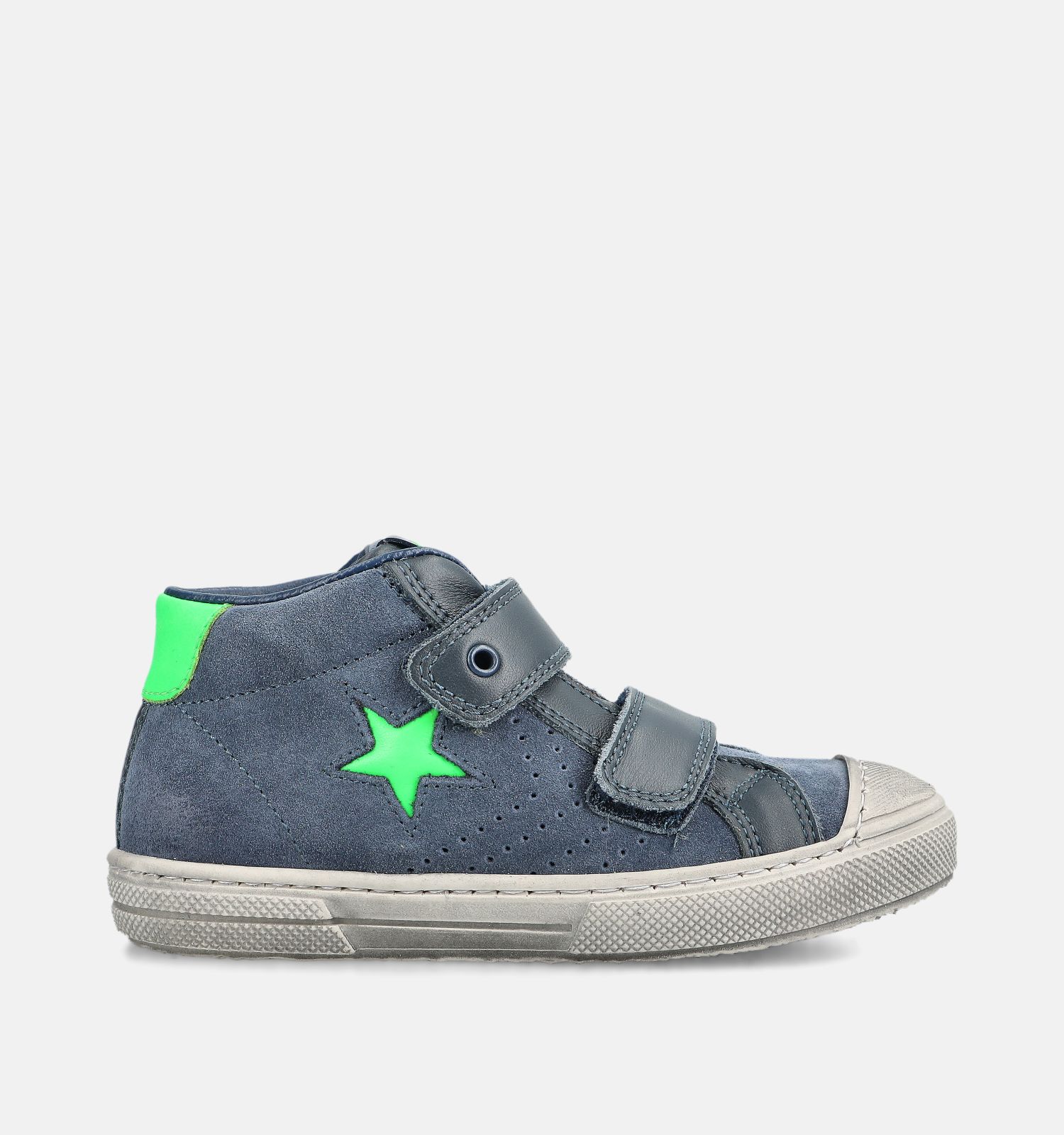 STONES and BONES Rosti Blauwe Sneakers met Velcro