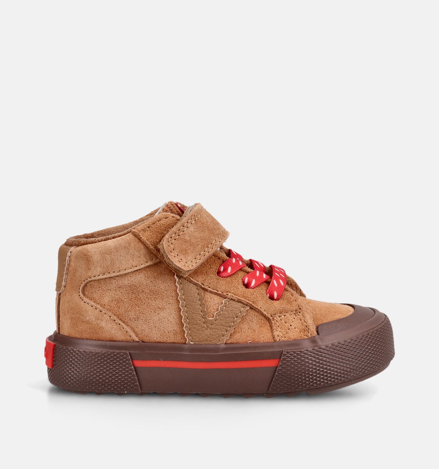 Victoria Cognac Velcroschoenen