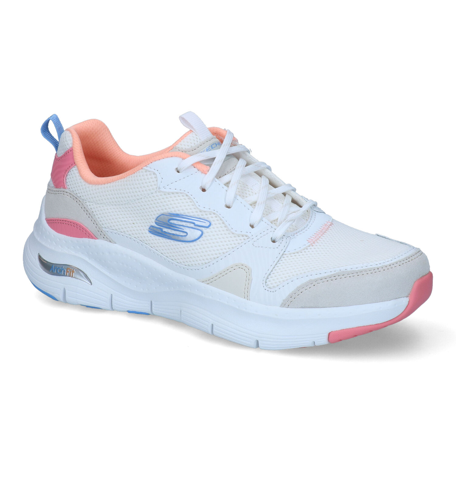 Skechers Arch Fit Witte Sneakers | TORFS.BE | Gratis verzend en retour