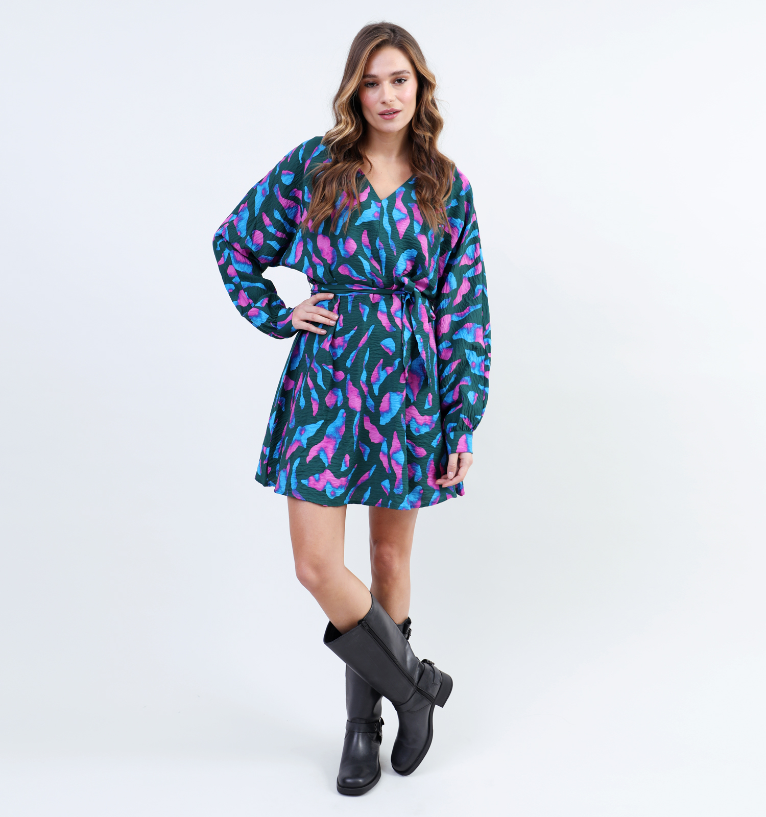 Vila Dogma Ema Blauwe Jurk Dames Kleedjes Online op TORFS.BE