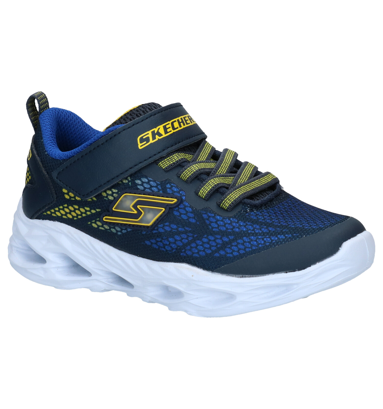 Skechers sneakers Energy Lights met lichtjes blauw - Damesschoenen.nl