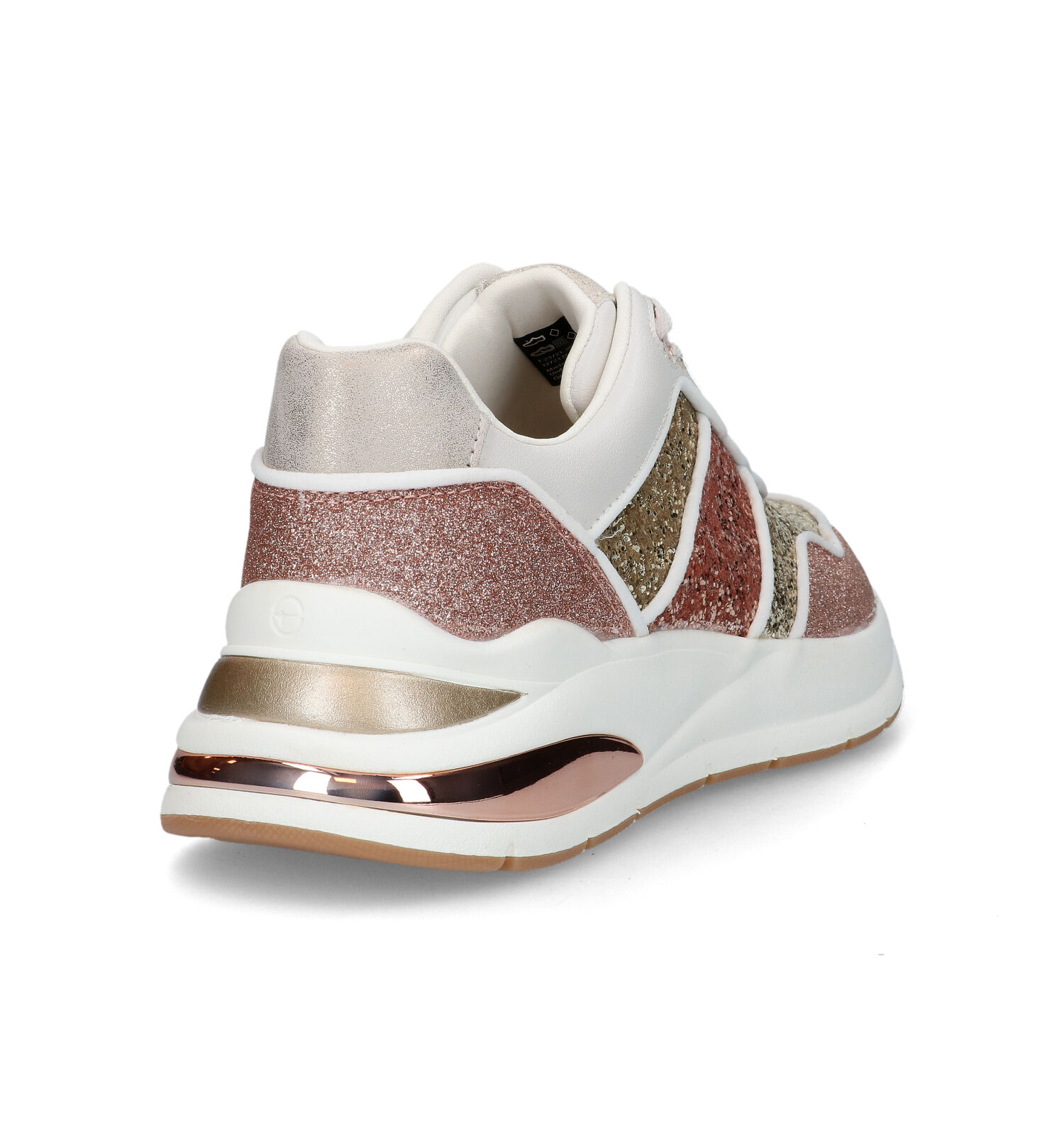 Tamaris Rose Gold Vegan Sneakers Dames Sneakers Online op TORFS.BE