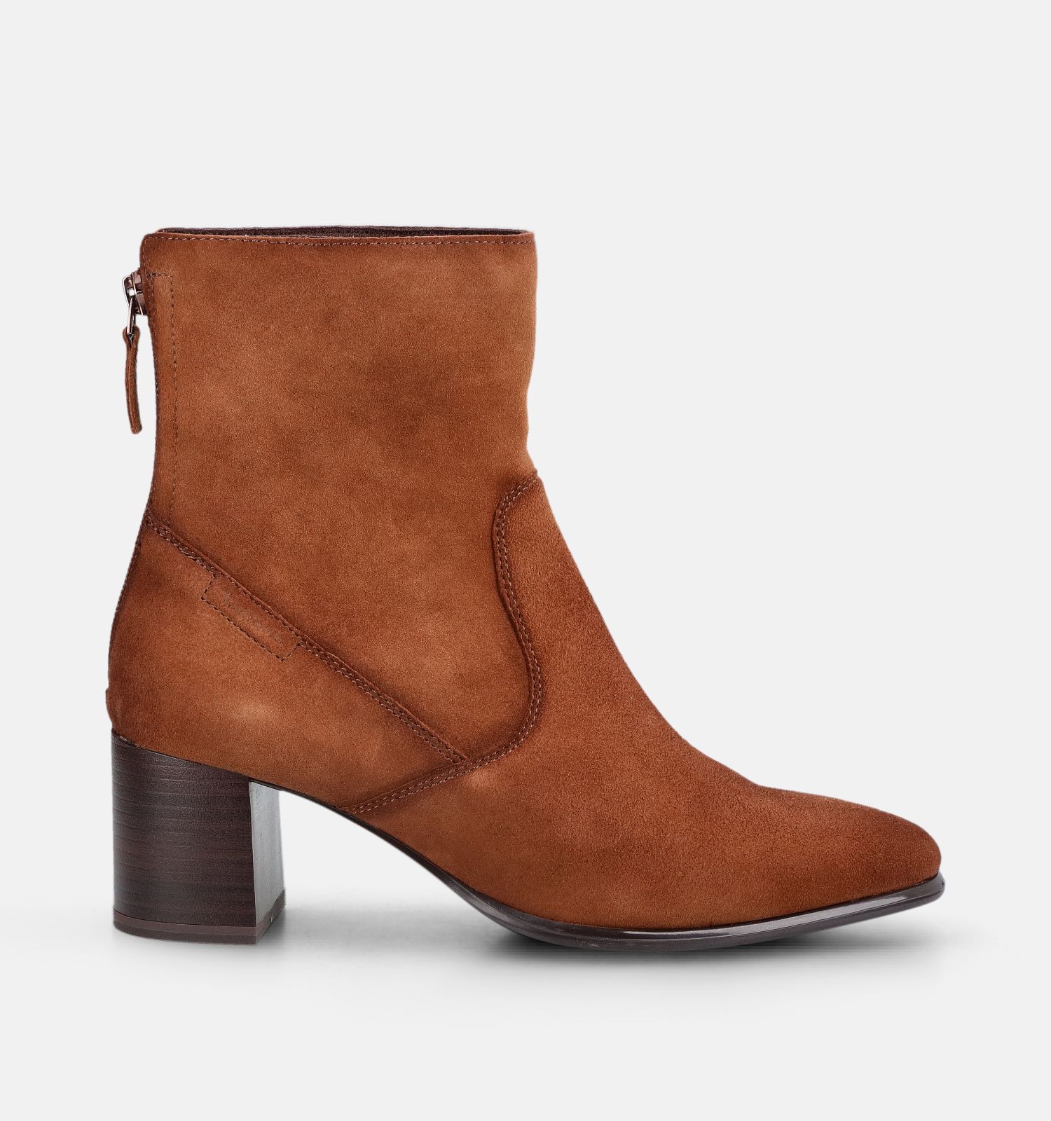 Tamaris Cognac Enkellaarzen