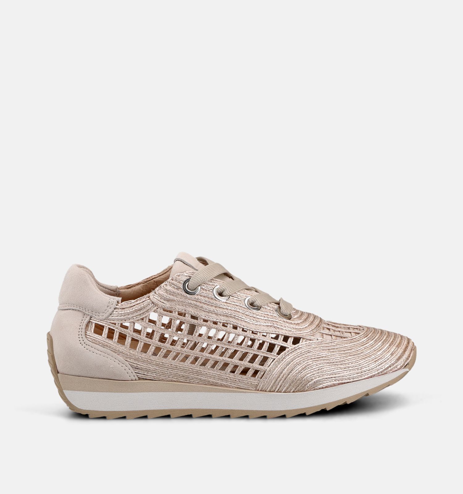 Softwaves Raffia Beige Sneakers