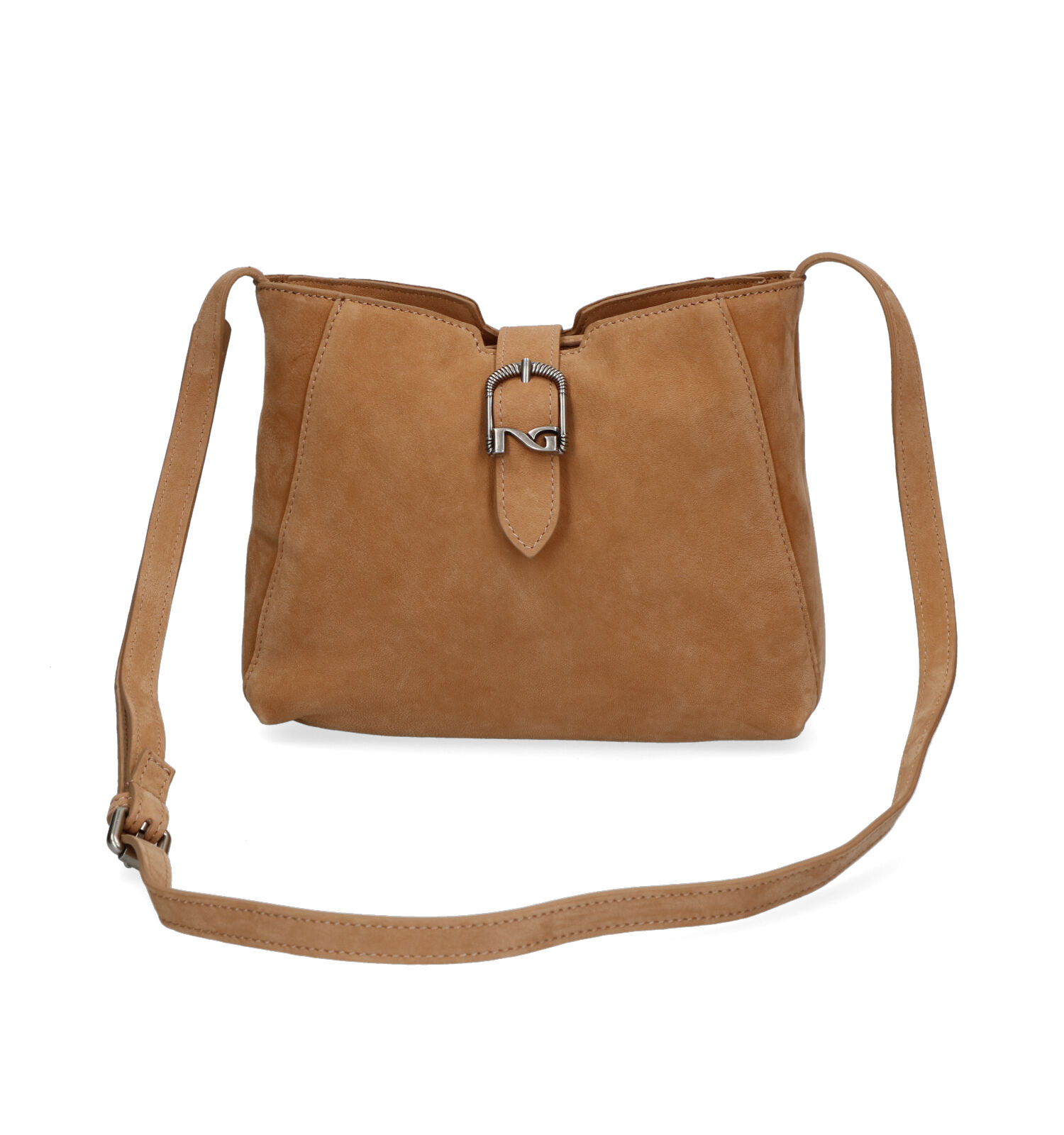 NeroGiardini Cognac Crossbody Tas Dames Crossbody tassen