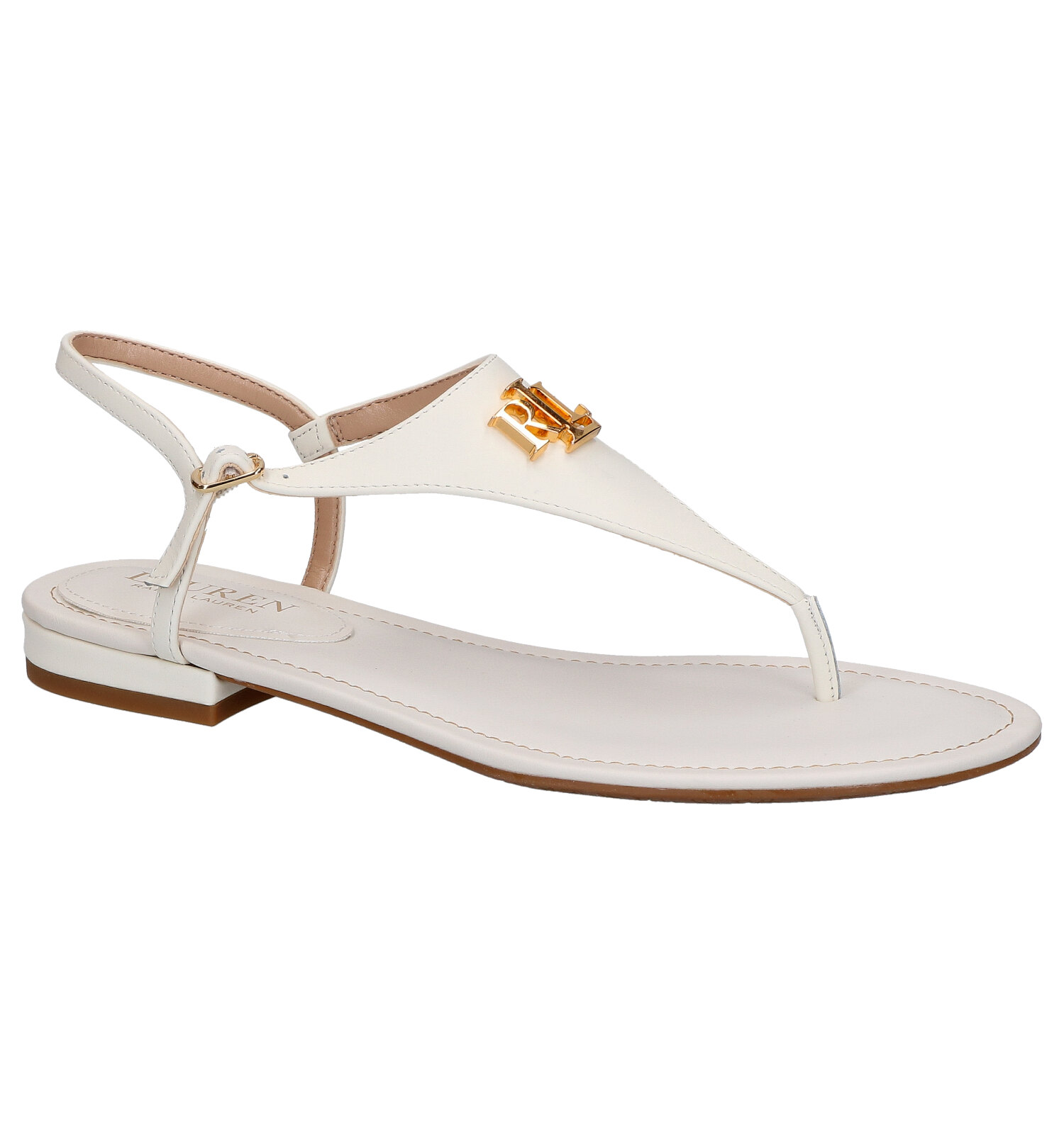 Lauren Ralph Lauren Sandales plates en Écru TORFS.BE Livraison et retour gratuits
