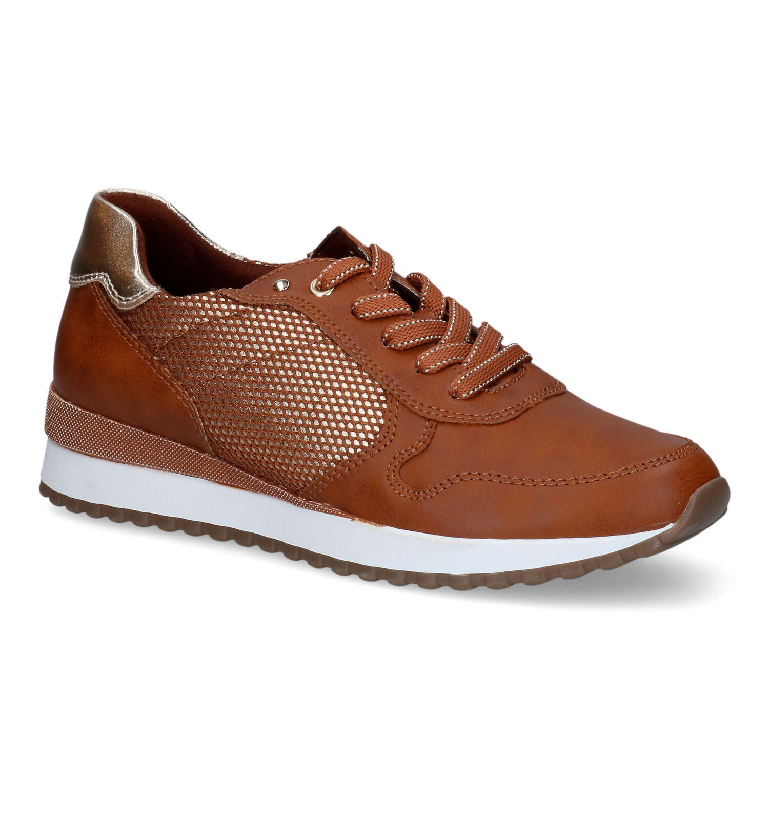 Marco Tozzi Cognac Sneakers Dames | TORFS.BE